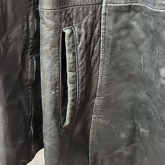 MS Maxima women's black leather jacket  size med - Picture 3 of 8